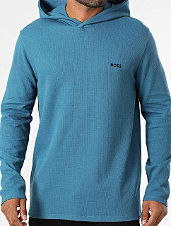 Boss Noční prádlo Waffle Open Blue (50535885-470)
