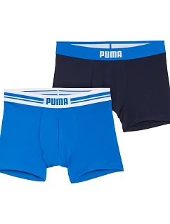 Pánské boxerky Puma Everyday Placed Logo, balení po 2 kusech, modré, tmavě modré 938476 03