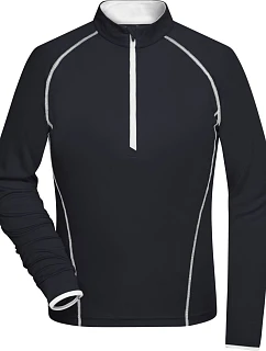 Daiber JN 497 Dámské funkční tričko s dlouhým rukávem 02.0497 black/white
