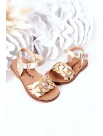 Dětské Sandály S Hadím Vzorem Zlaté Baxlee Dětské Sandály S Hadím Vzorem Zlaté Baxlee