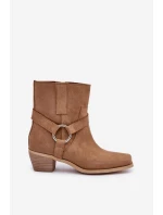 Boty Z Přírodní Semiše Na Podpatku Béžové Zazoo 3444/2 Boty Z Přírodní Semiše Na Podpatku Béžové Zazoo 3444/2