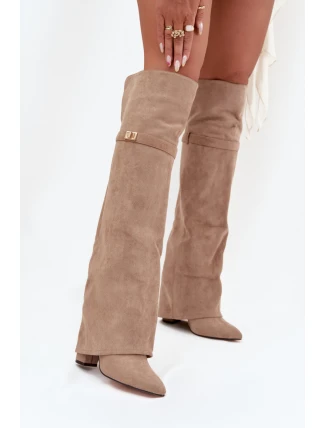 Kozačky na podpatku  model 217225 Step in style