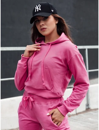 Dámská mikina TRENDHOOD růžová FashionStreet BY1305