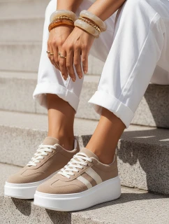 FashionStreet béžové dámské tenisky ZY1377