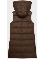 Hnědá dámská prošívaná péřová vesta S'West (B8223-14) Hnědá dámská prošívaná péřová vesta S'West (B8223-14)