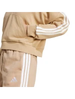 Dámská mikina s kapucí Essentials French Terry Quarter Zip beige JX7676