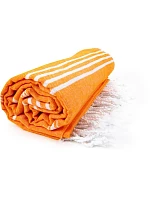 The One Towelling Hamam Sultan Hamam ručník "Sultan" 48.1019 orange/white The One Towelling Hamam Sultan Hamam ručník "Sultan" 48.1019 orange/white