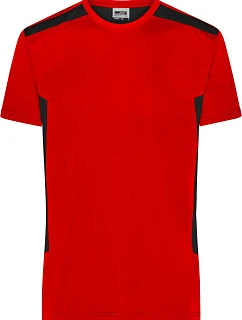 Daiber JN 1824 Pánské pracovní tričko - Strong 02.1824 red/black
