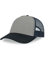 Atlantis Headwear Rapper Canvas-S 5 panelová Trucker kšiltovka 33.0234 grey/navy