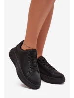 Dámské Tenisky Na Platformě Big Star SS274244 Černé