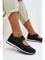 Sportovní dámské polobotky na suchý zip Černé Aveliette Sportovní dámské polobotky na suchý zip Černé Aveliette