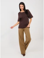 Tričko RV TS A1090.30 tmavě hnědé Tričko RV TS A1090.30 tmavě hnědé