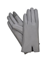 Semiline Dámské kožené antibakteriální rukavice P8201 Grey