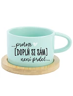 Personalizovaný keramický hrníček "MAKRONKA" - ... protože [doplň si sám] není prdel ...