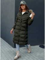 Dámský zimní kabát LUXWARM zelený FashionStreet TY4377 Dámský zimní kabát LUXWARM zelený FashionStreet TY4377