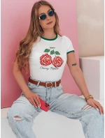 Dámské flitrované tričko ROSAWIS white FashionStreet RY2845