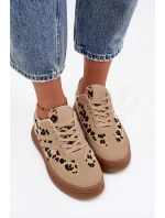 Dámské tenisky na platformě Panterka béžové Denissa Dámské tenisky na platformě Panterka béžové Denissa