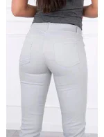 Dámské kalhoty 2628P světle šedé - Kesi