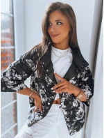 PINK FLOWER dámská bunda černá FashionStreet TY3565 PINK FLOWER dámská bunda černá FashionStreet TY3565