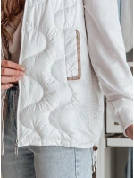 Dámská přechodná prošívaná vesta VESOLITA bílá FashionStreet TY4880