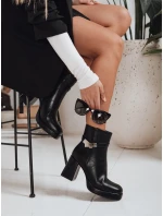 Dámské zateplené boty černé FashionStreet ZY1253 Dámské zateplené boty černé FashionStreet ZY1253