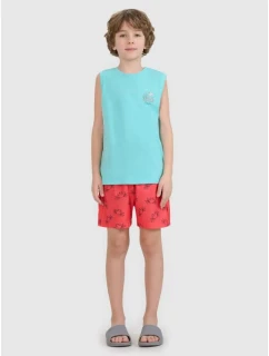 Chlapecké plážové šortky boardshorts 4F 4FJWSS25UBDSM121-63A