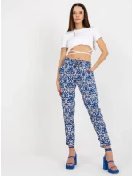 Dámské kalhoty D73770M61869J tmavě modré - FPrice