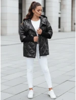 Dámská přechodná prošívaná bunda oversize PUFFILOF černá FashionStreet TY4855