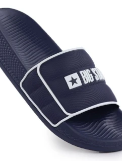 Pánské plážové žabky k bazénu navy blue Big Star RR174A045