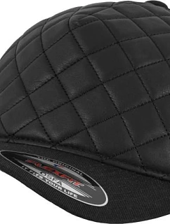 Flexfit 6277Q 5 panelová kšiltovka "Diamond Quilted" 55.277Q black