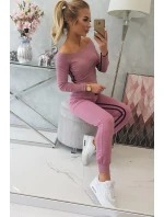 Sada s dvojitými pruhy tmavě růžová