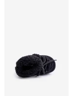 Teplé Botky Sněžníky Dětské Uzavírací Černé Asija Teplé Botky Sněžníky Dětské Uzavírací Černé Asija