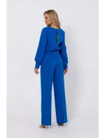M754 Kombinéza s ozdobnými rukávy - modrá
