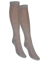 Dámské vzorované bavlněné podkolenky