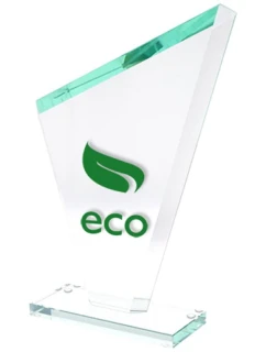 Gravírovaná skleněná trofej + malířská výplň