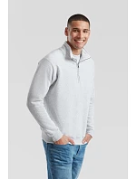 Fruit of the Loom Classic Zip-Neck Sweat Mikina s 1/4 zipem 16.2114 heather grey