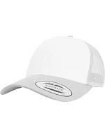 Flexfit 6606CF 6 panelová Trucker kšiltovka 55.06CF silver/white/silver