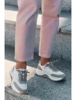 Dámské Semišové Tenisky Na Platformě Big Star RR274A344 HI-POLY SYSTEM Béžové