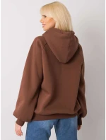 Mikina EM BL 651/2.41X tmavě hnědá