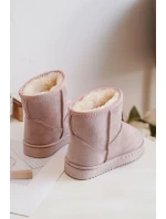 Dětské Zateplené Kotníkové Sněhule Růžové Gooby Dětské Zateplené Kotníkové Sněhule Růžové Gooby