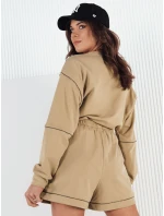 Dámský teplákový komplet PULGAR beige FashionStreet AY1012 Dámský teplákový komplet PULGAR beige FashionStreet AY1012