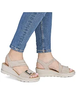 Dámské lila sandály na platformě Rieker 67410-62