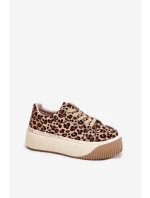 Tenisky Na Masivní Platformě Hladké Béžové Tirvanis Tenisky Na Masivní Platformě Hladké Béžové Tirvanis