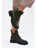 Dámské kotníkové boty Roselle – tmavě zelené