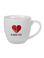 Personalizovaný keramický hrníček 400 ml - Dvě místa, jedno srdce Personalizovaný keramický hrníček 400 ml - Dvě místa, jedno srdce