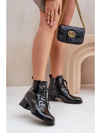 Boty na podpatku model 203878 Step in style Boty na podpatku model 203878 Step in style