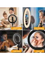 MACLEAN 10" LED12W SELFIE KRUHOVÉ SVĚTLO SE STATIVEM MCE610