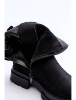 Kožené Klasické Zateplené Boty Černé Vergilia Kožené Klasické Zateplené Boty Černé Vergilia