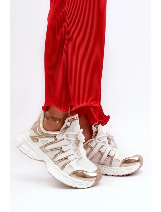 Dámské tenisky na masivní podrážce bílé Ellerai