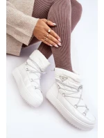 Dámské sněhule na platformě se šněrováním, bílý Fleure Dámské sněhule na platformě se šněrováním, bílý Fleure